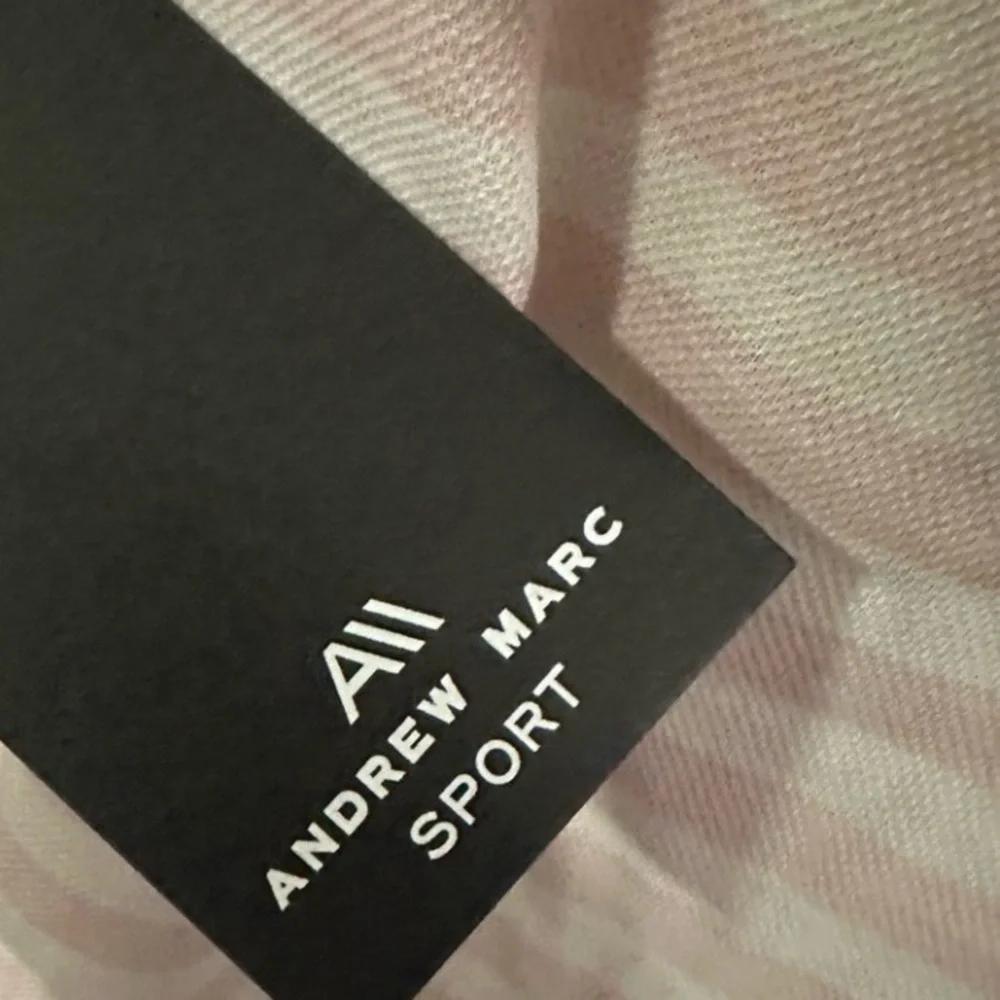 Andrew Marc Light Pink Striped Hoodie - Picture 3 of 5